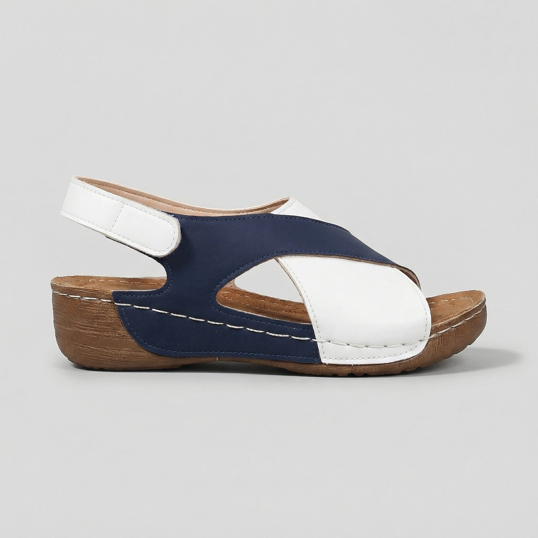 Damskie sandały casual na rzepy ortopedyczne na lato