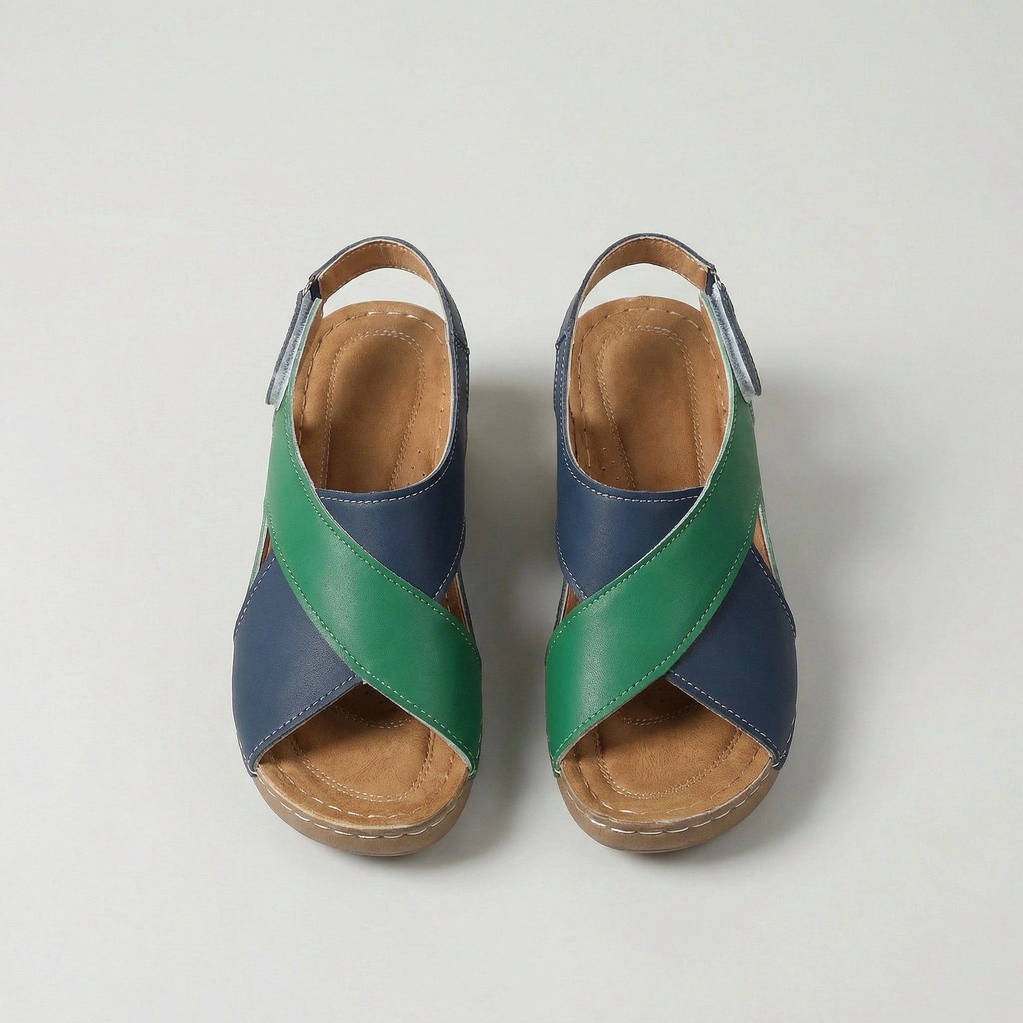 Damskie sandały casual na rzepy ortopedyczne na lato