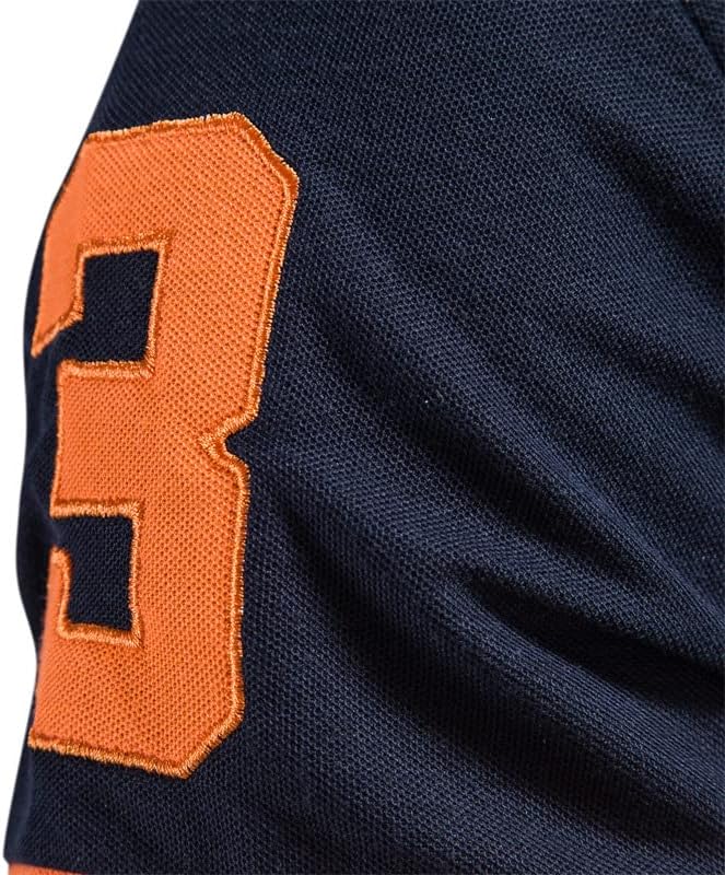 Męska koszulka polo casual z krótkim rękawem i kontrastowym wykończeniem