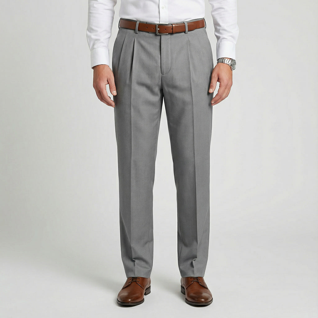 Męskie spodnie z prostą nogawką