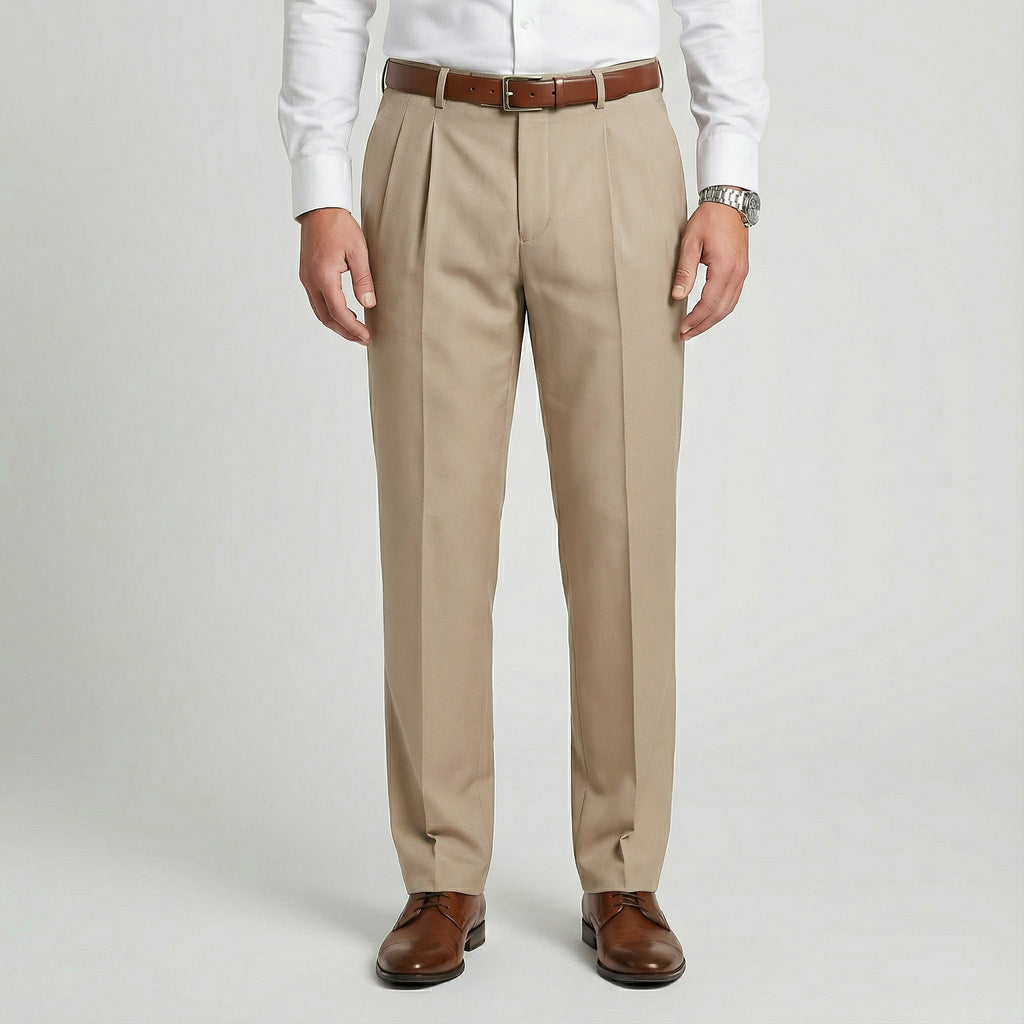 Męskie spodnie z prostą nogawką