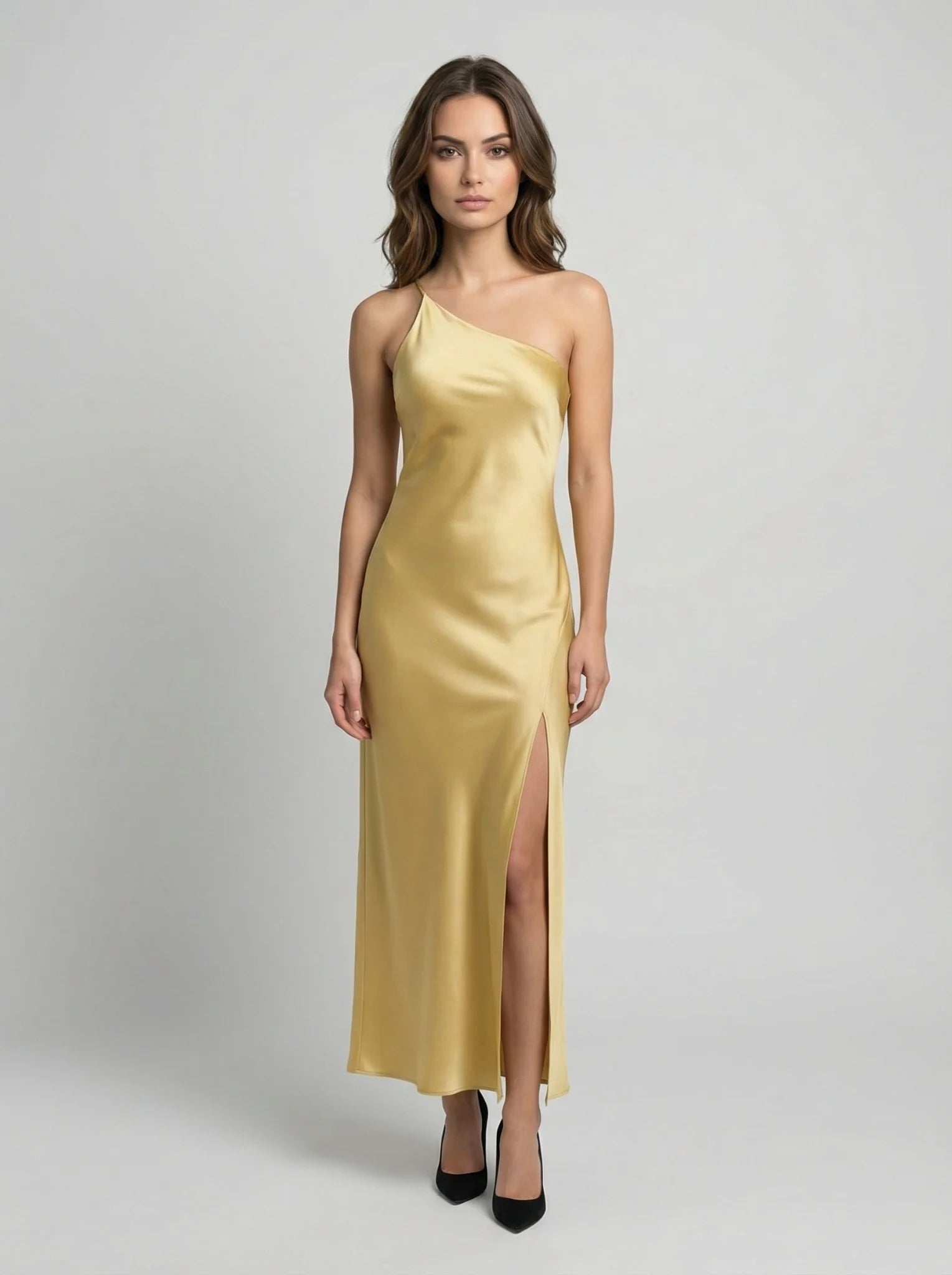 Damska sukienka maxi casual z odkrytymi plecami