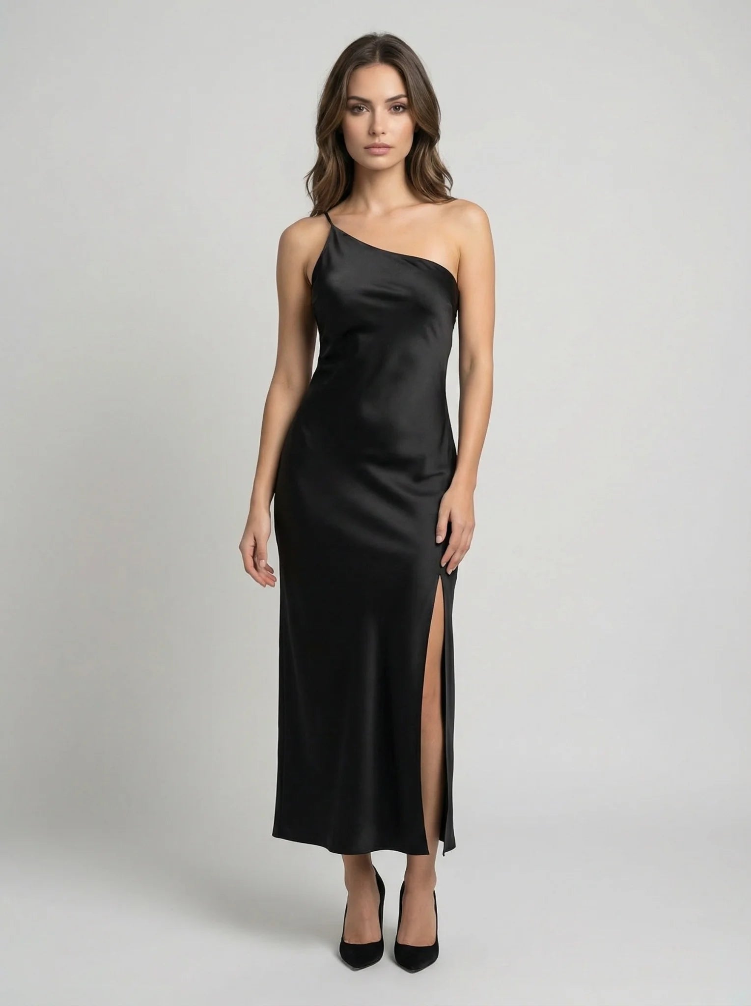 Damska sukienka maxi casual z odkrytymi plecami